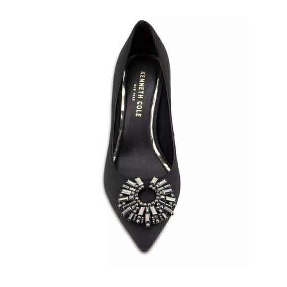 Kenneth Cole New York Women's Pointed-Toe Pump  Romi Starburst Black shoes Med 8 - Picture 4 of 9
